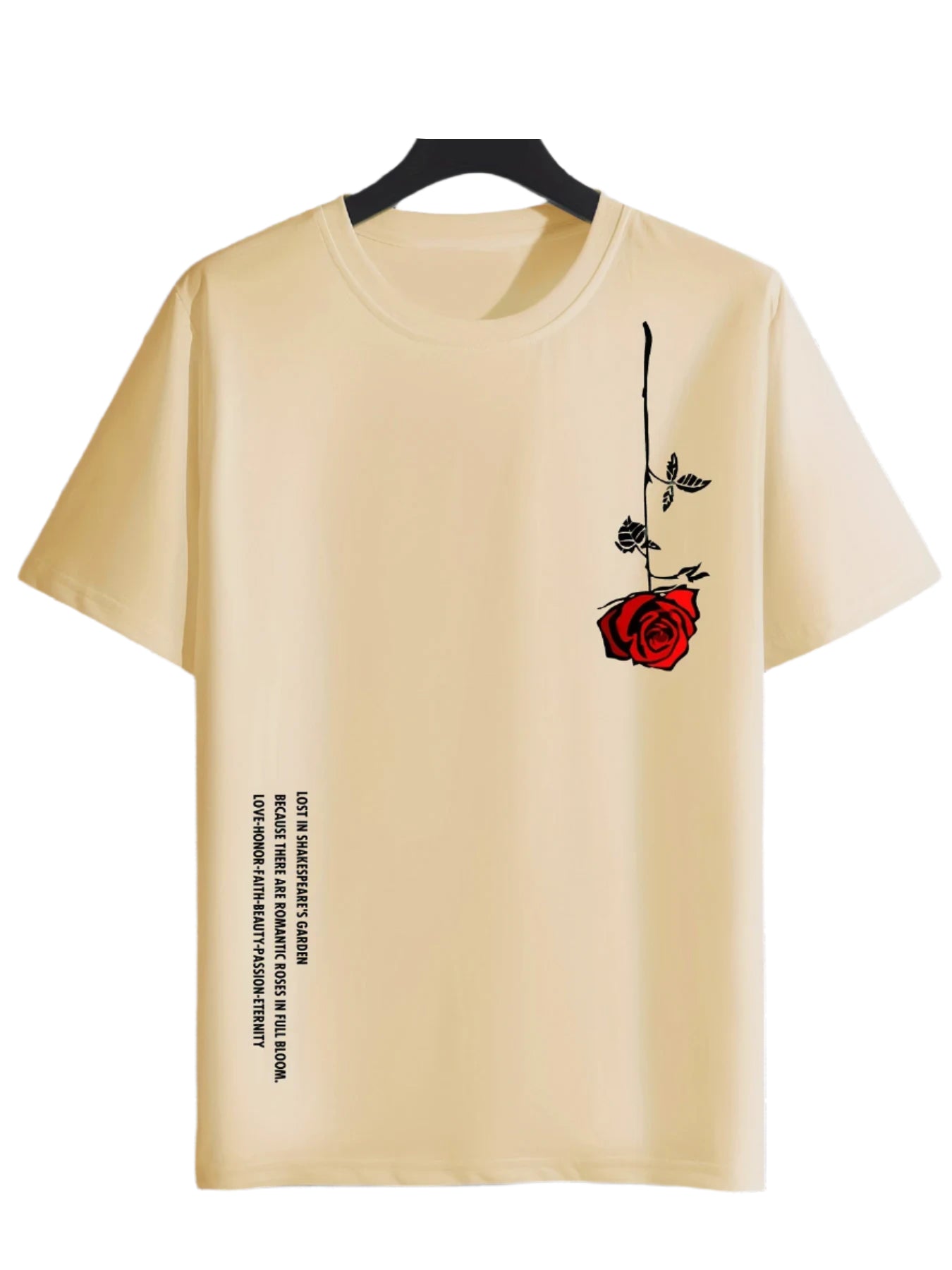 Men's Rose Print T-Shirt