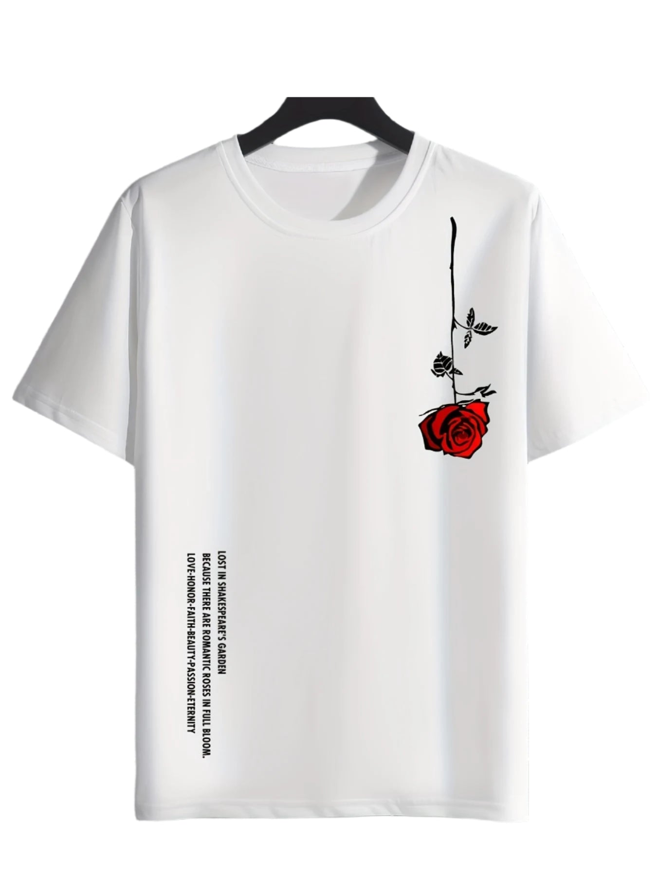 Men's Rose Print T-Shirt