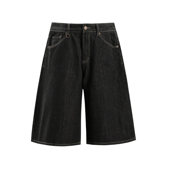"Contrast" Denim Shorts
