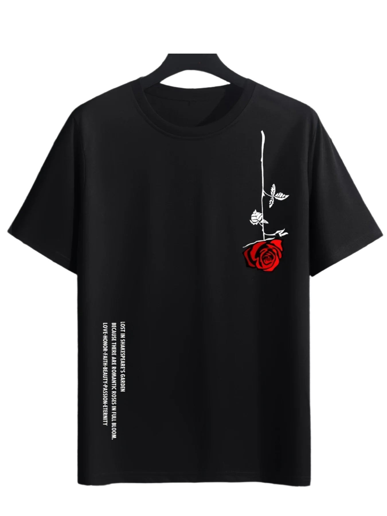 Men's Rose Print T-Shirt