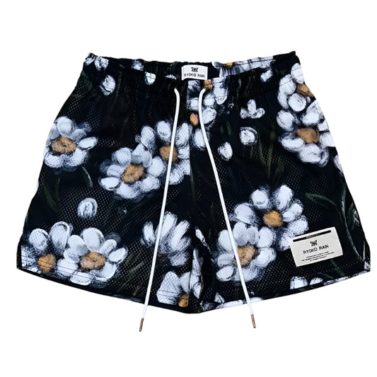 Men's "Ryoko Rain" Oil Painting Shorts
