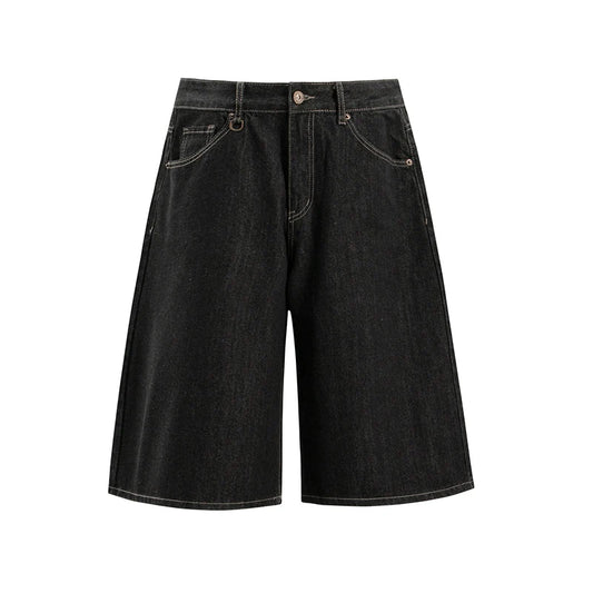 "Contrast" Denim Shorts